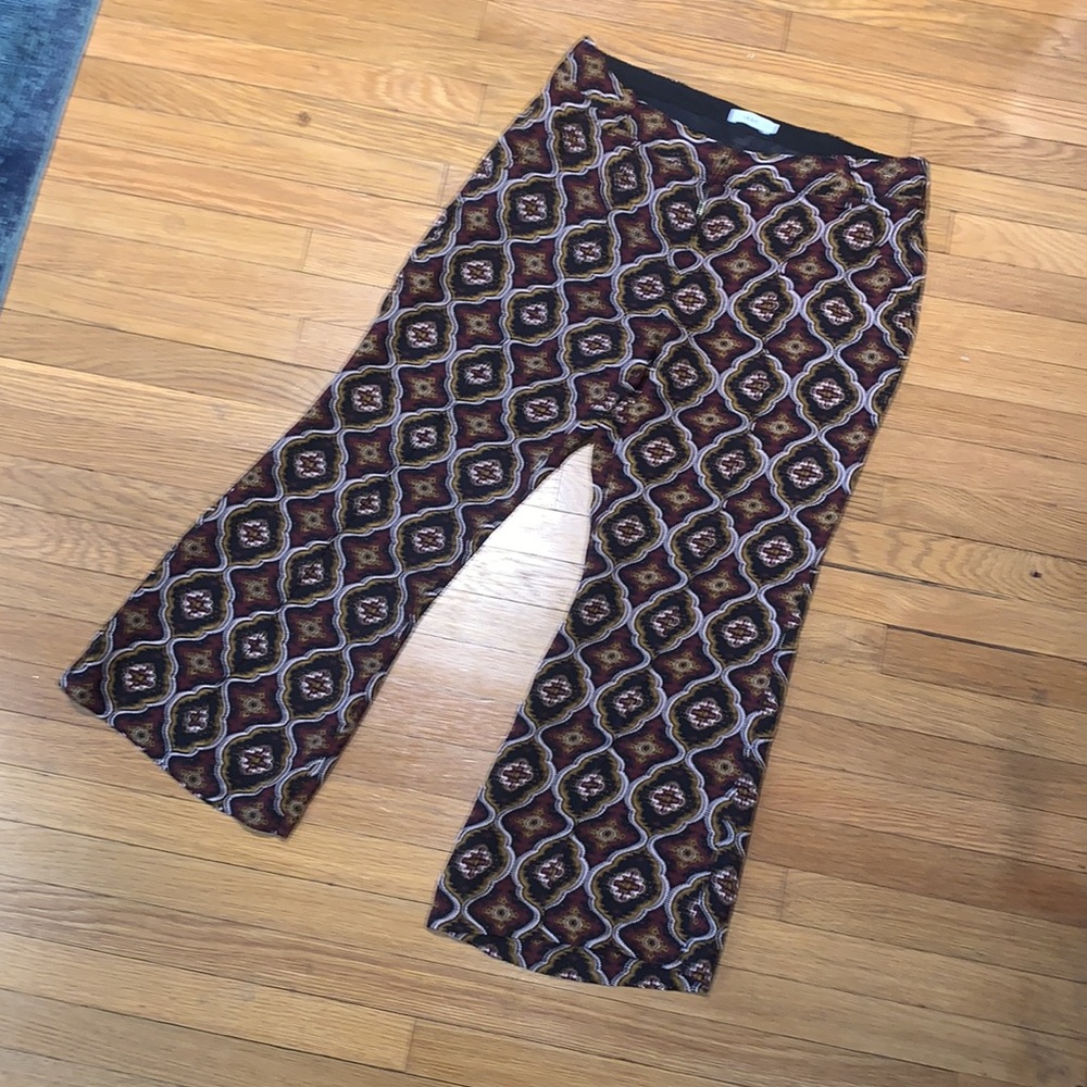 ALC Silk Felix Printed Wide Leg Pants - Picture 2 of 6